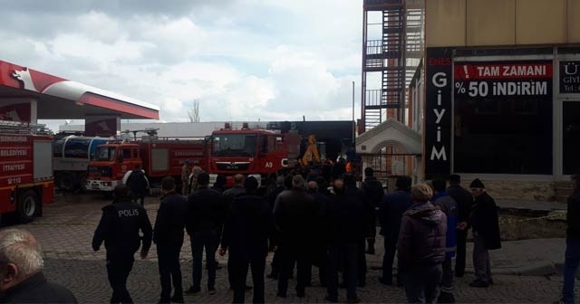 Giresun&#039;da bir akaryakıt istasyonunda yangın çıktı