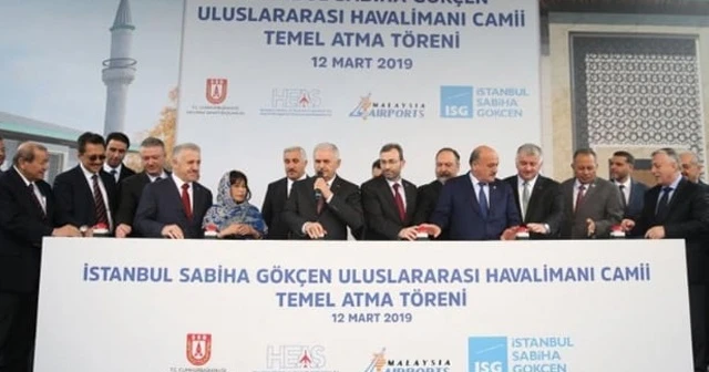 İstanbul Sabiha Gökçen Uluslararası Havalimanı Camisi'nin temeli atıldı
