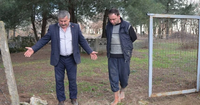 Mezarlığa gelenler gördükleri manzara karşısında dondu kaldı