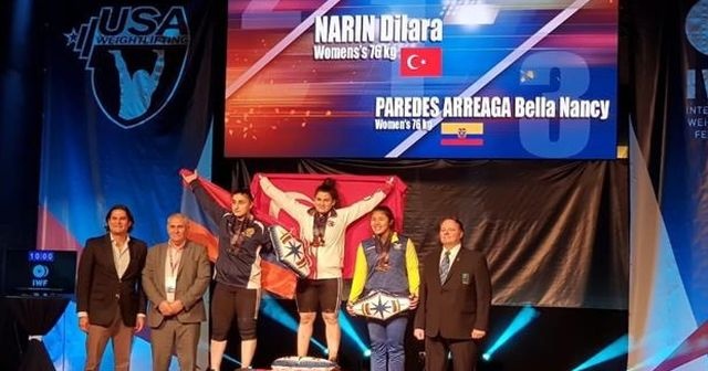 Milli halterciden dünya rekoruyla 3 altın madalya