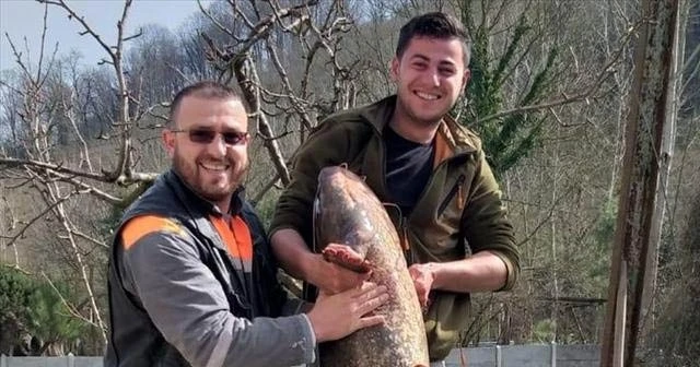 Oltayla 40 kiloluk yayın balığı tuttu