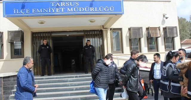Tarsus'ta tefeci operasyonunda 9 tutuklama