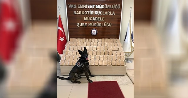 Van'da park halindeki kamyonetten 51 kilo eroin çıktı