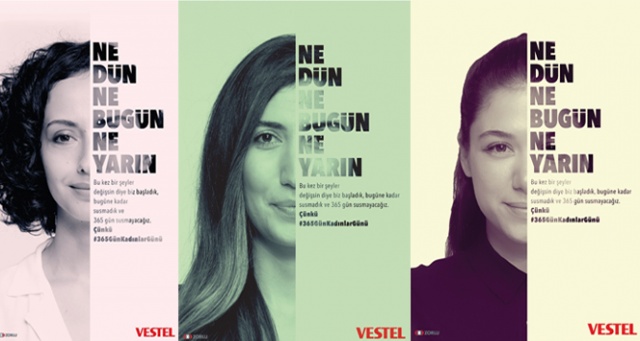 Vestel&#039;in 365 gün Kadınlar Günü kampanyasına sanatçılardan destek
