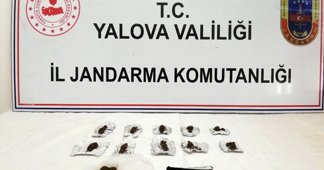 Yalova jandarmasından uyuşturucu operasyonu