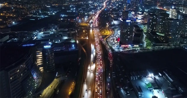 &#039;Büyük göç&#039; havadan görüntülendi