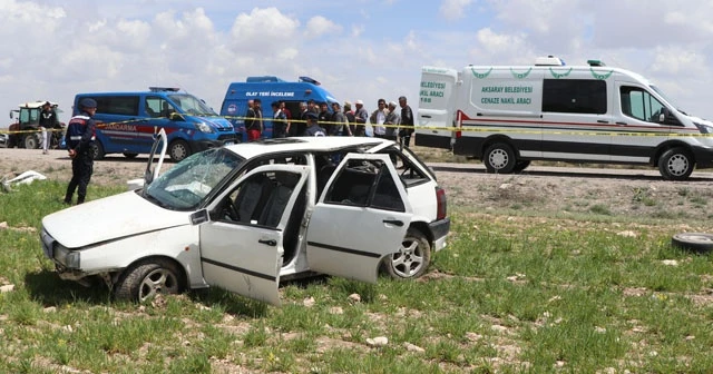 Aksaray’da otomobil takla attı: 1 ölü, 5 yaralı