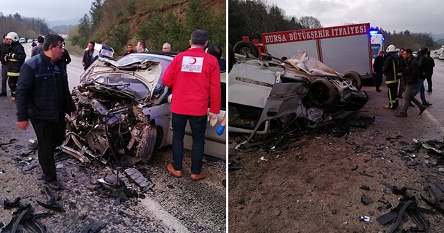 Bursa&#039;nın Orhaneli ilçesinde kaza: 2 ölü, 8 yaralı