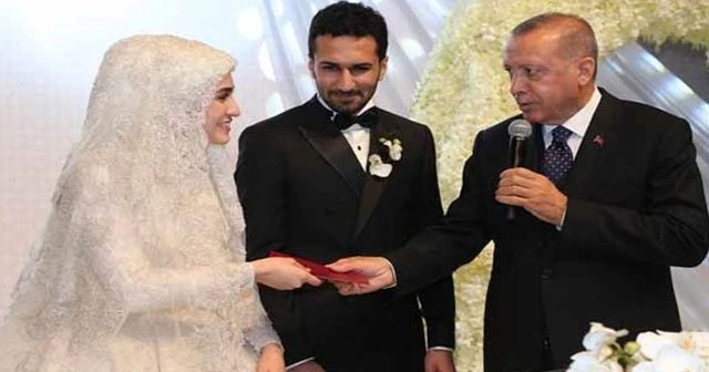 Cumhurbaşkanı Erdoğan nikah şahidi oldu