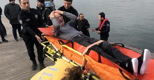Dengesini kaybeden yaşlı adam Haliç’e düştü