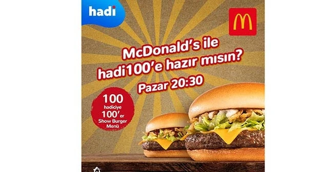 Hadi'den hamburger severlere özel yarışma