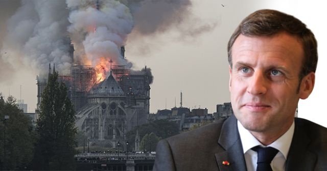 Macron&#039;dan &#039;Notre Dame&#039; açıklaması
