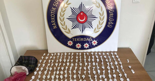 Tekirdağ’da 3 kilo 200 gram skunk ve 185 fişek bonzai ele geçirildi