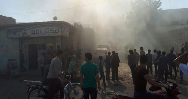 Azez&#039;de meydana gelen patlamada 4 kişi yaralandı