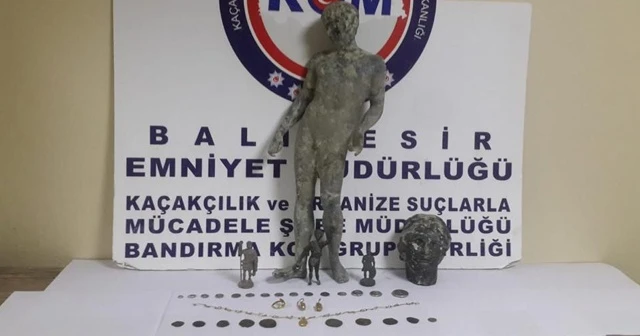 Balıkesir’de 31 adet tarihi eser ele geçirildi