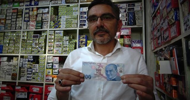 Banknotu gören şaşırdı!