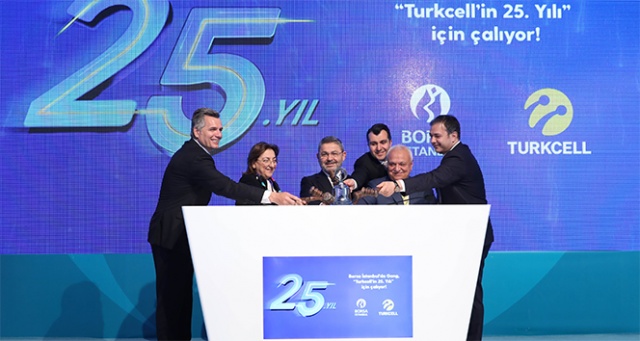 Borsa İstanbul’da Gong &#039;Turkcell’in 25&#039;inci yılı&#039; için çaldı