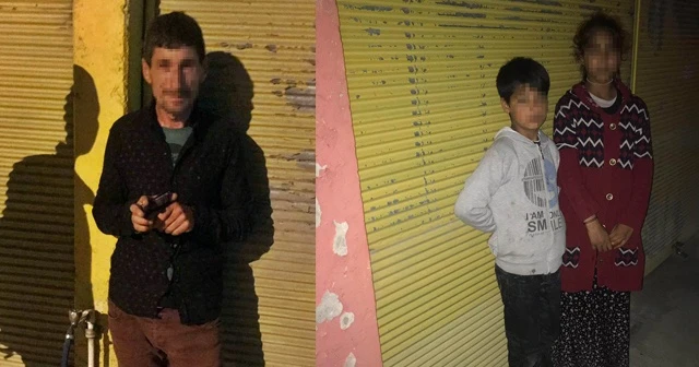 Cami önünde 2 çocuğu dilendiren şüpheli yakalandı