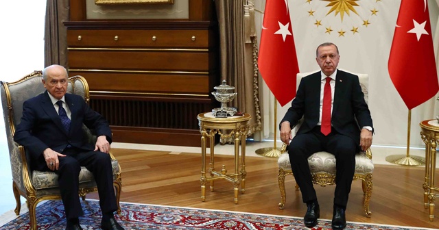 Cumhurbaşkanı Erdoğan, MHP Lideri Bahçeli ile görüştü