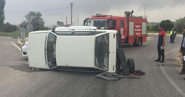 Denizli’de trafik kazası: 3 yaralı