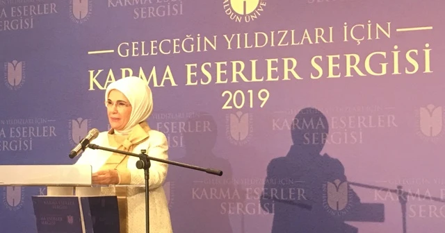 Emine Erdoğan, Çamlıca Camisi'nde sergi açılışını yaptı