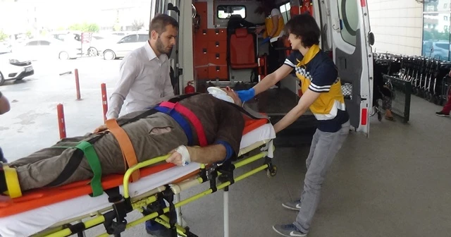 İnşaattan düşen yaşlı adam ağır yaralandı