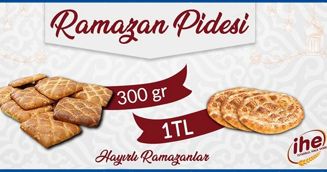 İstanbul Halk Ekmek&#039;te pide 1 Lira