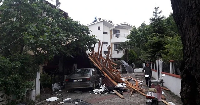 Kocaeli'de şiddetli rüzgar etkili oldu