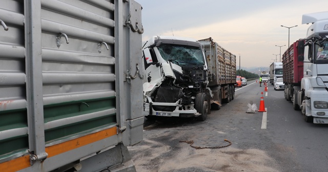 Kocaeli TEM Otoyolunda zincirleme kaza: 4 yaralı