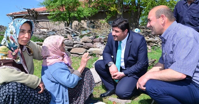 Köyde yaşayan vatandaşları sevindirecek hizmet