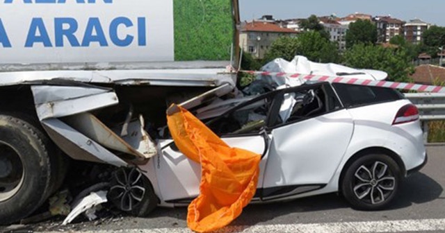 Kuzey Marmara Otoyolu&#039;nda feci kaza: 1 ölü