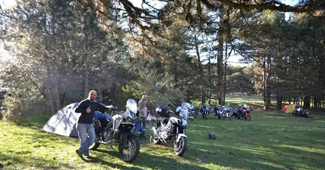 Motosiklet tutkunları Gölcük Yaylasında buluştu