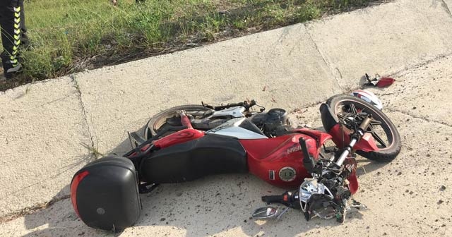 Sivas’ta Motosiklet kazası:2 yaralı