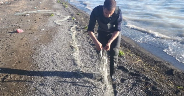 Van’da 750 kilo inci kefali balığı ele geçirildi