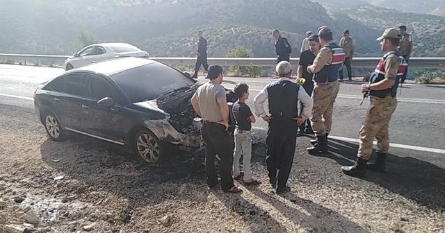 Bayram için aldığı otomobil memleket yolunda küle döndü