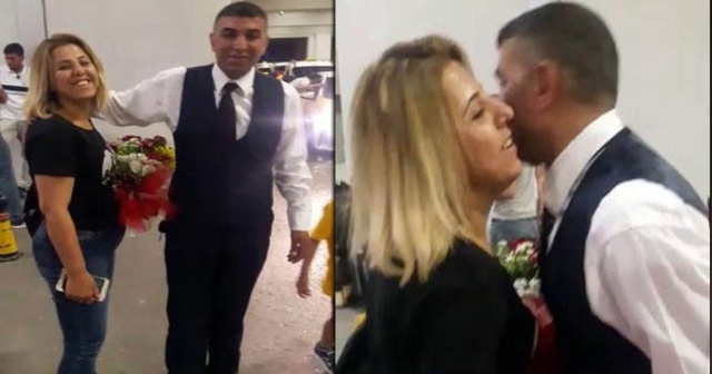 Cani koca eşini öldürmeden önce havalimanından çiçeklerle almış