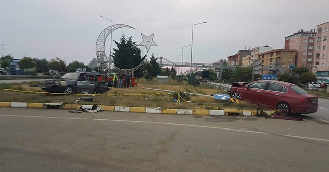 Giresun&#039;da trafik kazası: 1 ölü, 2 yaralı