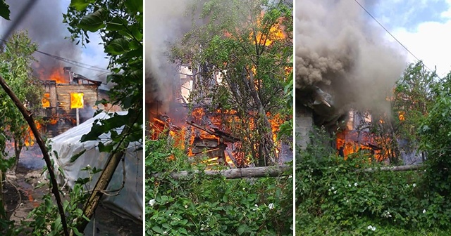 Kastamonu&#039;da iki katlı ahşap küle döndü