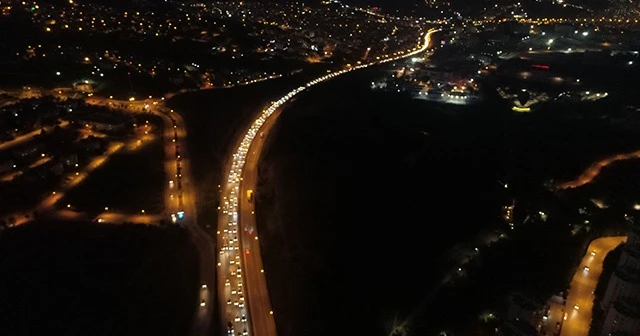 Kocaeli&#039;de dönüş çilesi yoğunluğu başladı