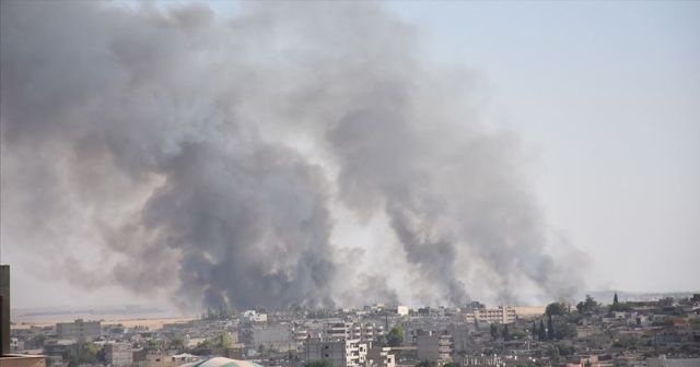 Suriye&#039;nin Kamışlı kentinde yangın