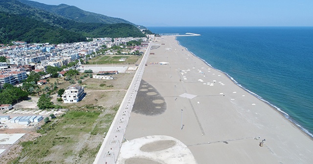 Tamamlandığında Türkiye'nin en uzun plajı olacak