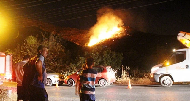 Bodrum’da alevli gece