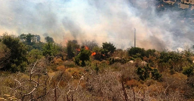 Bodrum&#039;da korkutan yangın