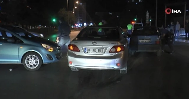Kayseri'de zincirleme kaza