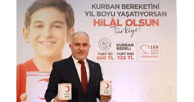 Kızılay vekaleten kurban kesim bedelini açıkladı