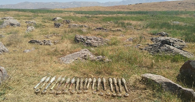 PKK’ya ait patlayıcı ve mühimmat ele geçirildi