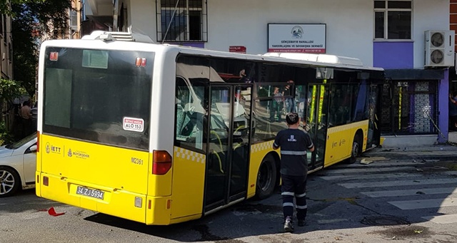 Sancaktepe’de freni patlayan İETT otobüsü dehşet saçtı