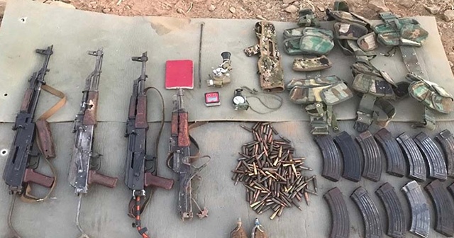 Terör Örgütü PKK’nın mühimmat ve yaşam malzemeleri imha ediliyor