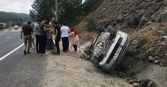 Bir anlık dikkatsizlik kazaya neden oldu