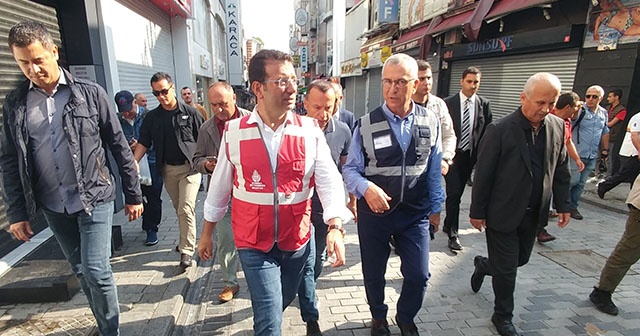 Ekrem İmamoğlu, Eminönü ve Kapalıçarşı’da incelemelerde bulundu